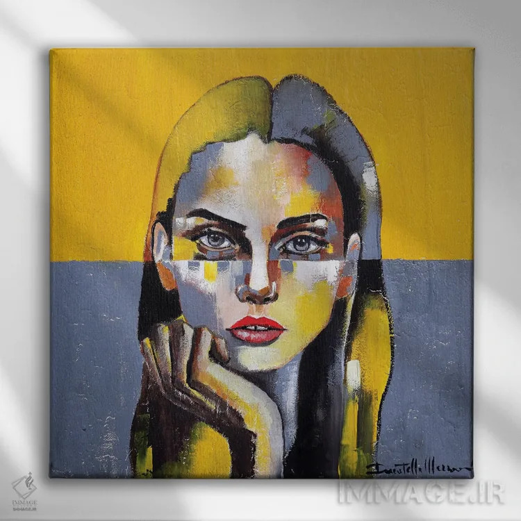 تابلو کنار من باش اثر دوناتلا مارائونی - نمای روبهرو روی دیوار