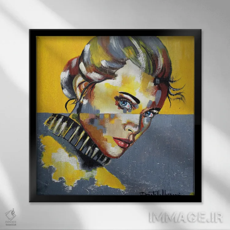 تابلو هر نفسی که میکشی اثر دوناتلا مارائونی - نمای قابدار مشکی