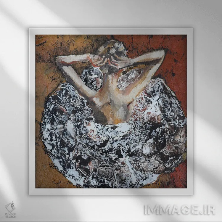 تابلو نمایش باید ادامه یابد اثر دوناتلا مارائونی - نمای قابدار سفید