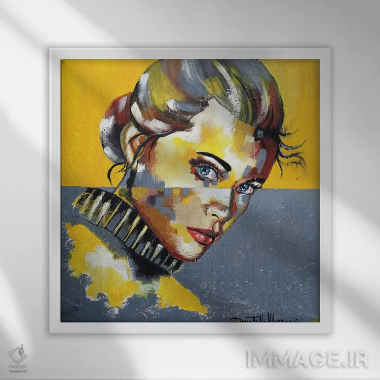 تابلو هر نفسی که میکشی اثر دوناتلا مارائونی - نمای قابدار سفید