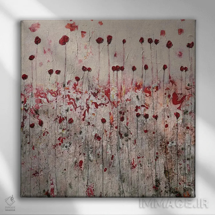 تابلو کشمیری رمانتیک اثر دوناتلا مارائونی - نمای روبهرو روی دیوار