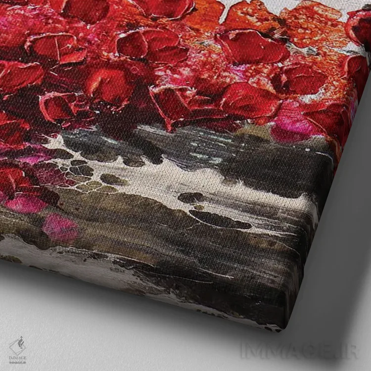 تابلو عاشق تو هستم اثر دوناتلا مارائونی - نمای نزدیک بافت بوم