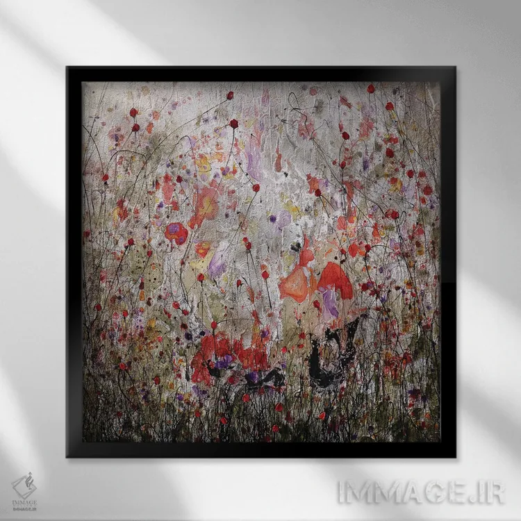 تابلو این همان احساسی است که دارم اثر دوناتلا مارائونی - نمای قابدار مشکی