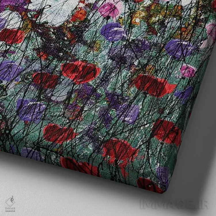 تابلو تو را در آغوش میگیرم اثر دوناتلا مارائونی - نمای نزدیک بافت بوم