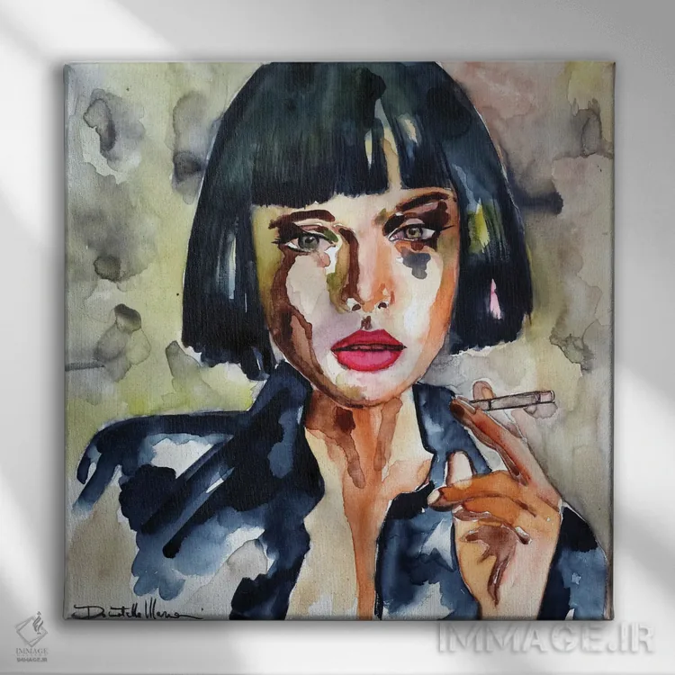 تابلو آرام باش... لطفاً! اثر دوناتلا مارائونی - نمای روبهرو روی دیوار