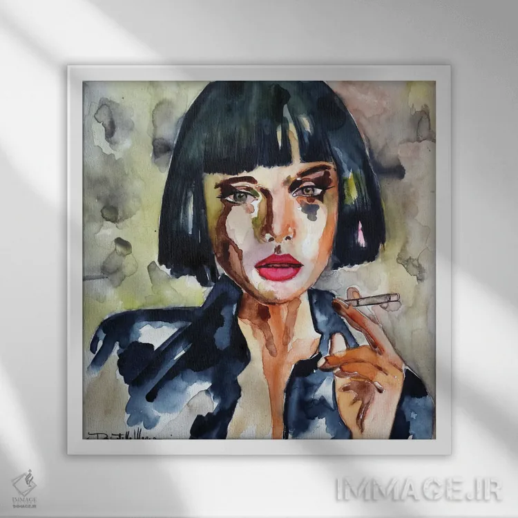 تابلو آرام باش... لطفاً! اثر دوناتلا مارائونی - نمای قابدار سفید