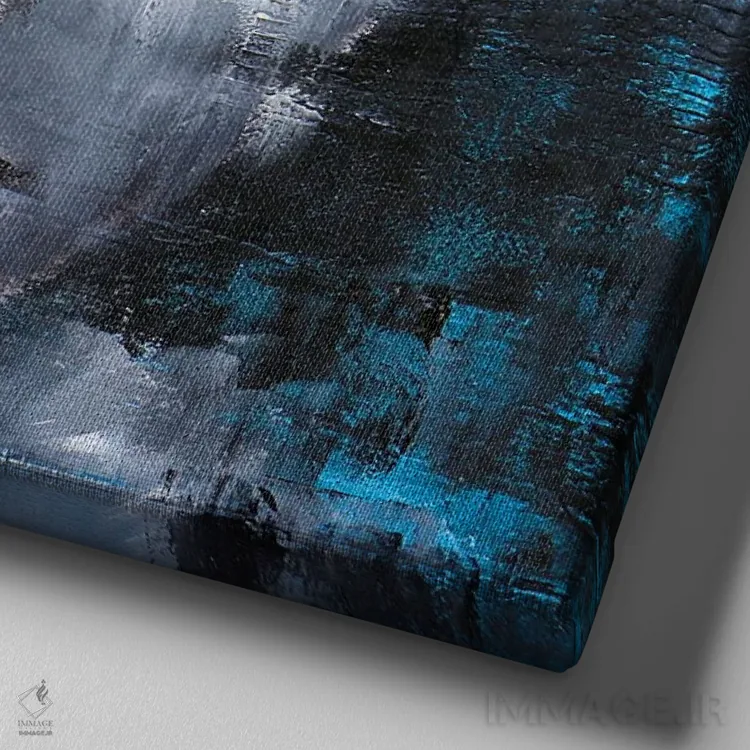 تابلو فکر نمیکنم بد باشد ۲ اثر دوناتلا مارائونی - نمای نزدیک بافت بوم