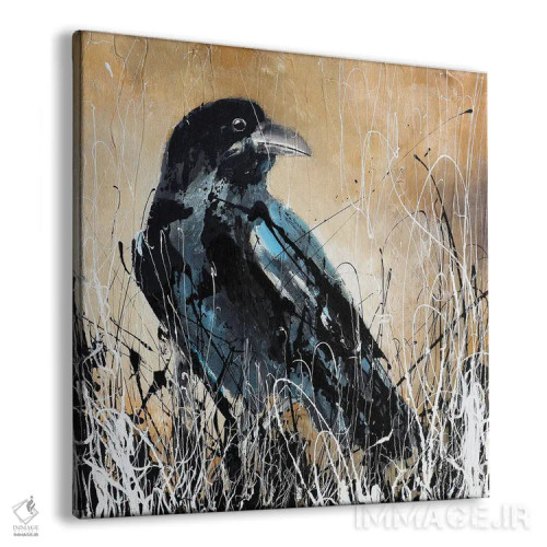 تابلو کلاغ (پرنده) اثر دوناتلا مارائونی - نمای پرسپکتیو محصول