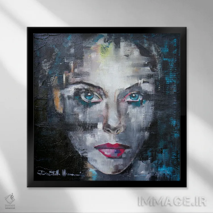 تابلو فکر نمیکنم بد باشد ۲ اثر دوناتلا مارائونی - نمای قابدار مشکی