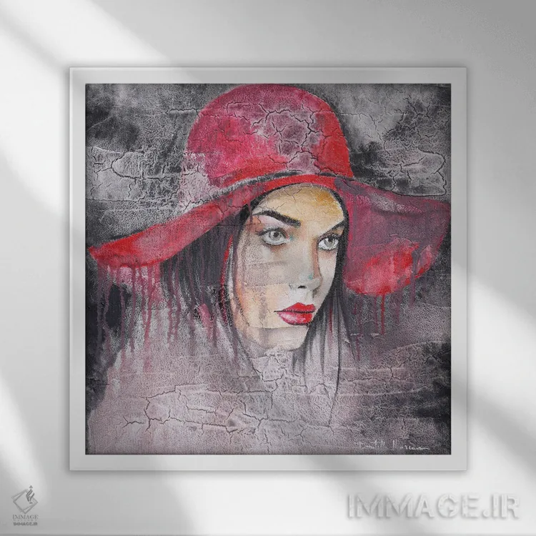 تابلو دلم میخواهد ناپدید شوم اثر دوناتلا مارائونی - نمای قابدار سفید