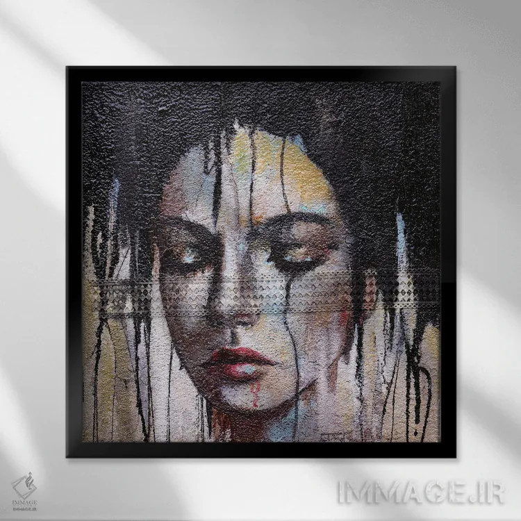 تابلو نگران من نباش اثر دوناتلا مارائونی - نمای قابدار مشکی