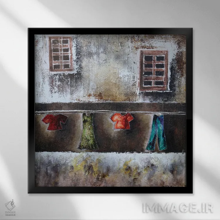 تابلو فراتر از یک دیوار ۲ اثر دوناتلا مارائونی - نمای قابدار مشکی