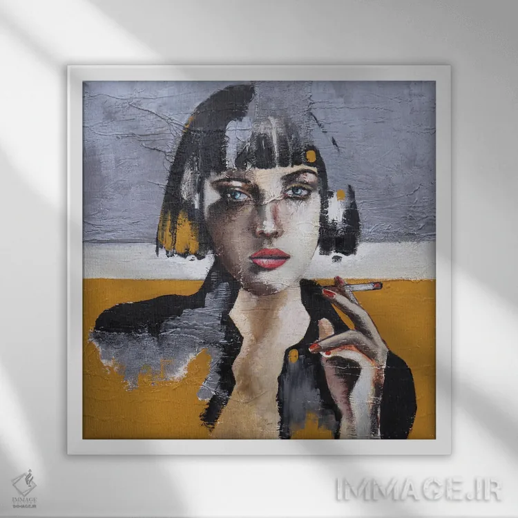 تابلو خوابهای شیرین اثر دوناتلا مارائونی - نمای قابدار سفید