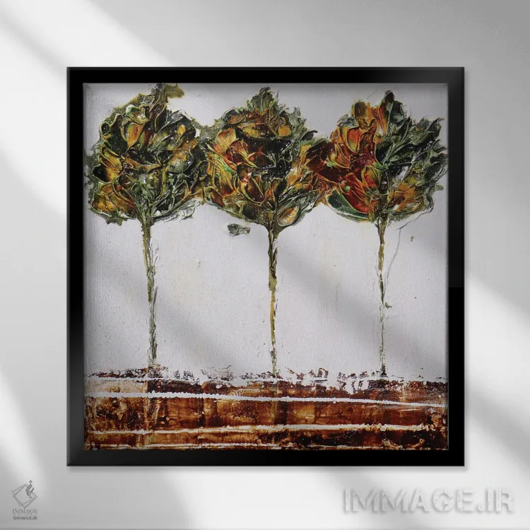 تابلو آنجا تو را ملاقات میکنم اثر دوناتلا مارائونی - نمای قابدار مشکی