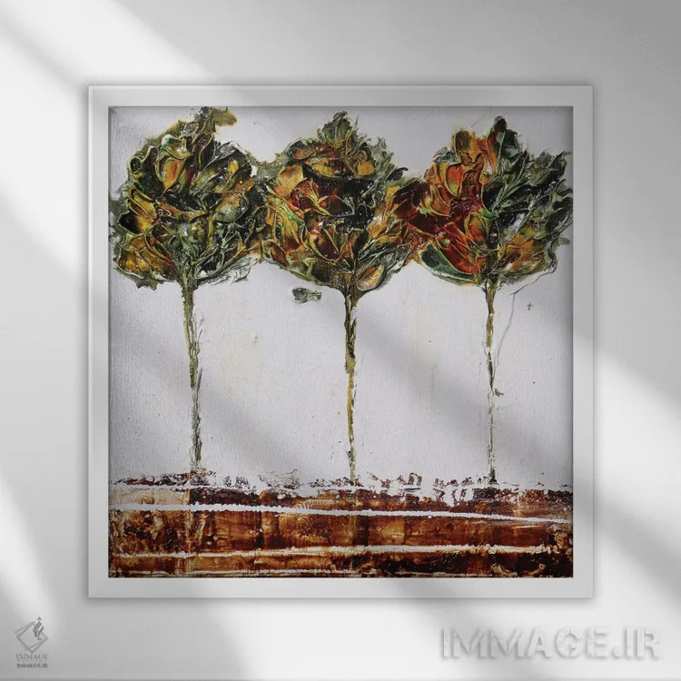 تابلو آنجا تو را ملاقات میکنم اثر دوناتلا مارائونی - نمای قابدار سفید