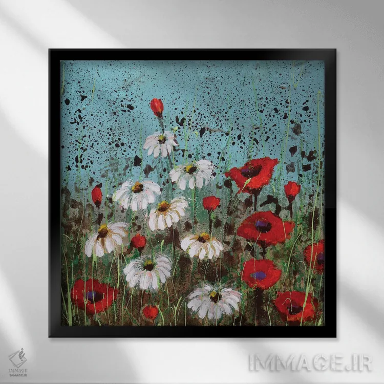 تابلو باغ من اثر دوناتلا مارائونی - نمای قابدار مشکی