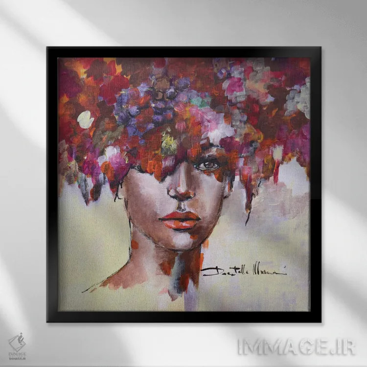 تابلو انگور اثر دوناتلا مارائونی - نمای قابدار مشکی