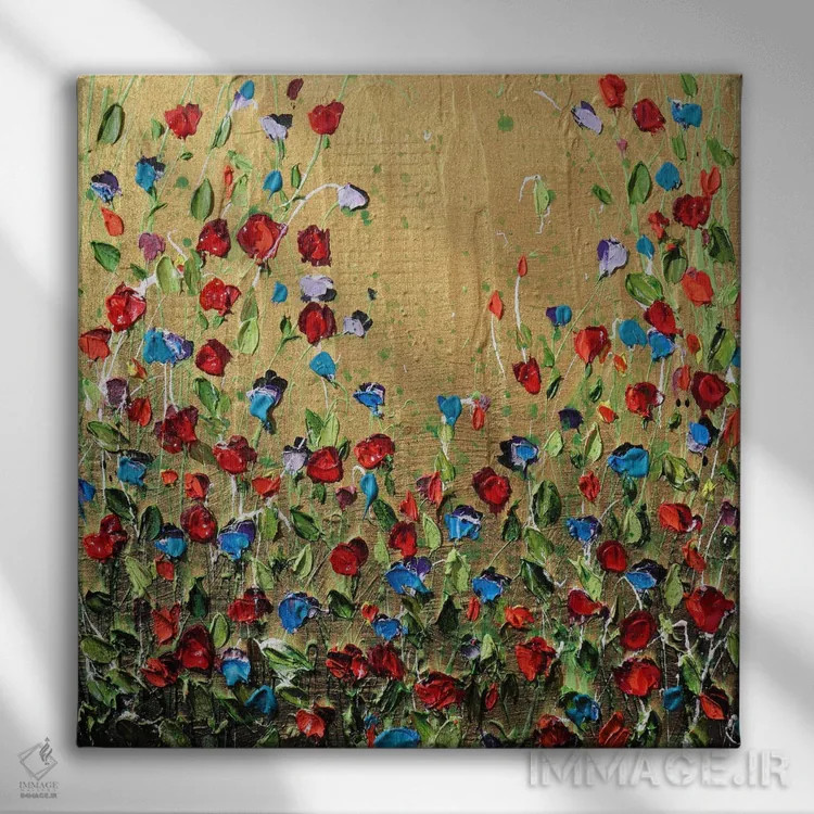 تابلو احساسات طلایی اثر دوناتلا مارائونی - نمای روبهرو روی دیوار