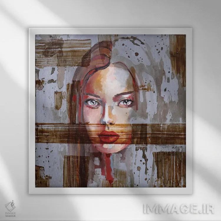 تابلو ولنتاین (روز عشق) اثر دوناتلا مارائونی - نمای قابدار سفید