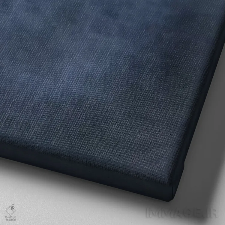 تابلو پرواز در آبی I اثر کریس دونوان - نمای نزدیک بافت بوم