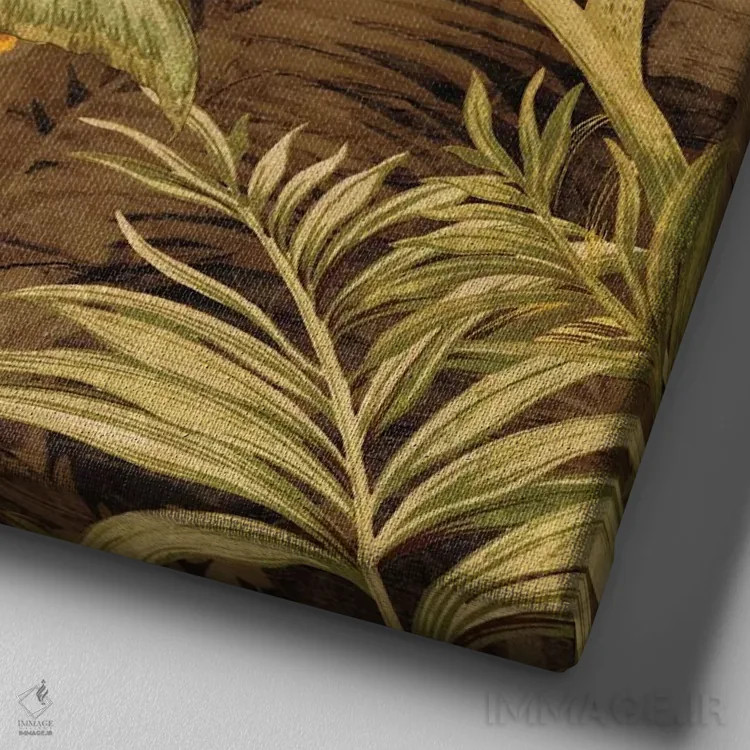 تابلو گنجینه پنهان II اثر کریس دونوان - نمای نزدیک بافت بوم