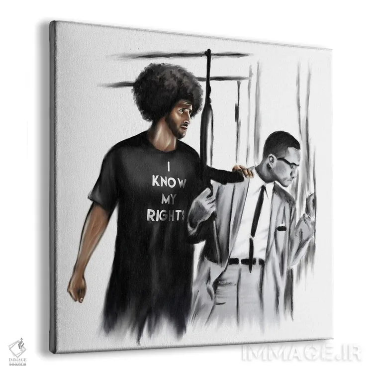 تابلو من حقوق خود را میدانم اثر هنر اندرو - نمای پرسپکتیو محصول