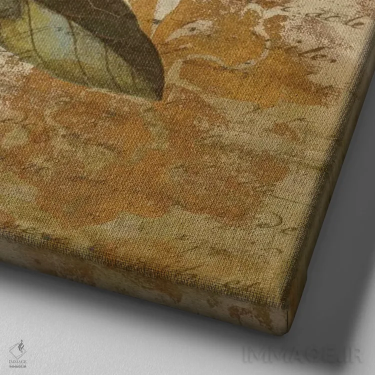 تابلو یادداشتهای عاشقانه I اثر کریس دونوان - نمای نزدیک بافت بوم