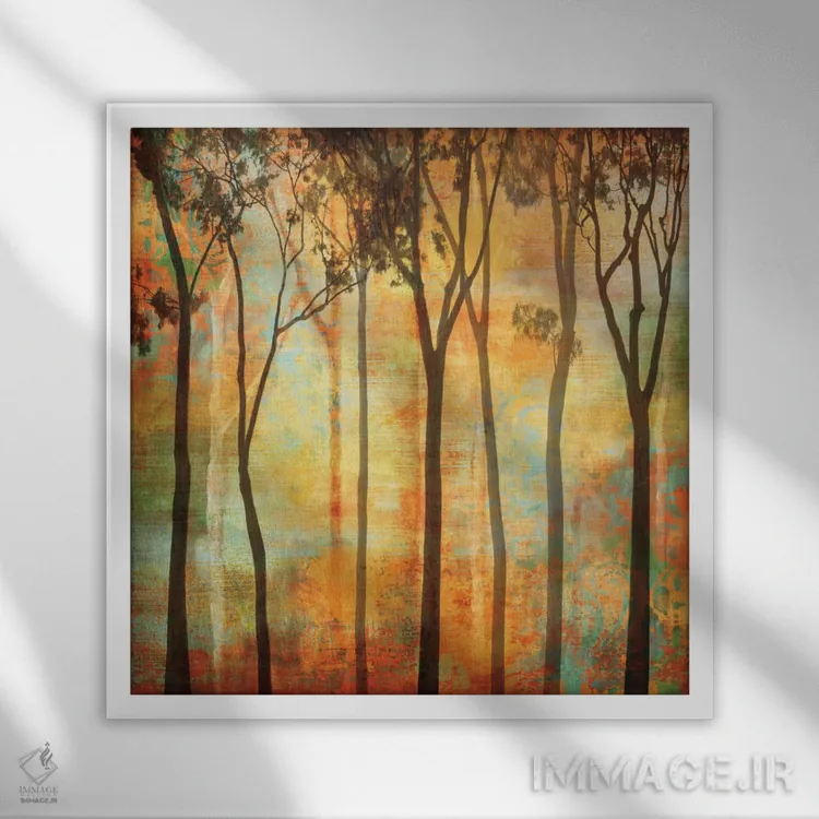 تابلو جنگل جادویی I اثر کریس دونوان - نمای قابدار سفید