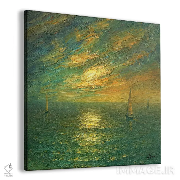 تابلو دریا بیست و چهارم اثر دمیتری اولین - نمای پرسپکتیو محصول