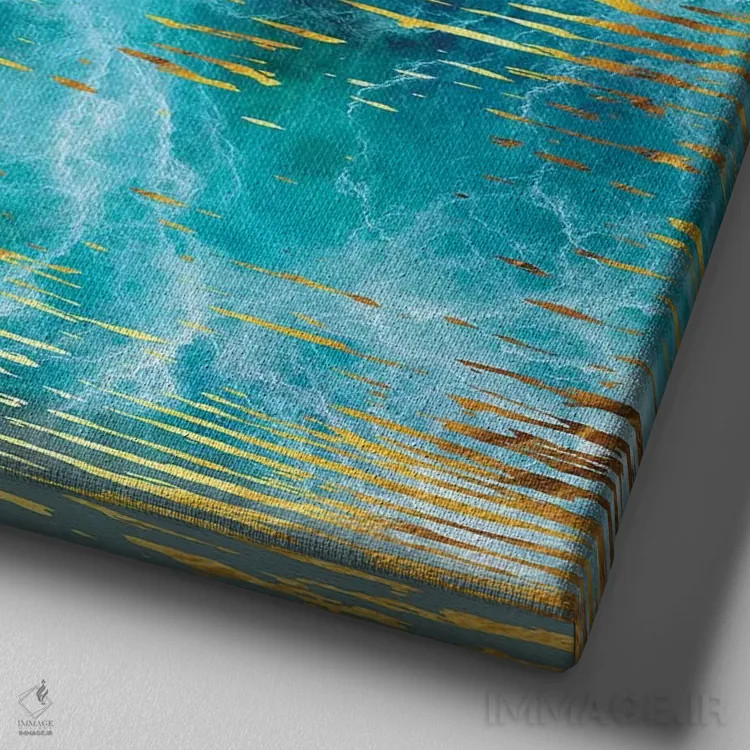 تابلو عزیمت دوم اثر دافنه هوراِو - نمای نزدیک بافت بوم