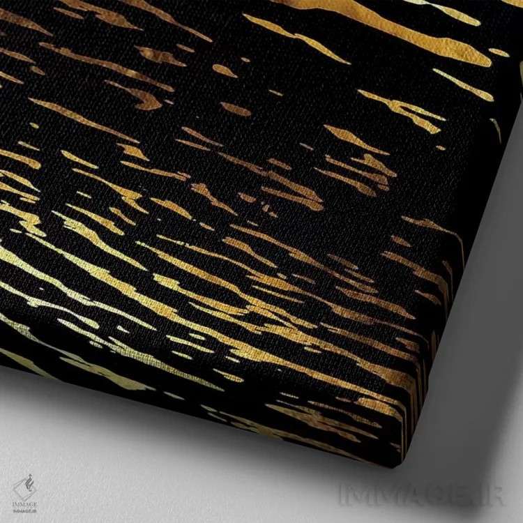 تابلو عزیمت اول اثر دافنه هوراِو - نمای نزدیک بافت بوم