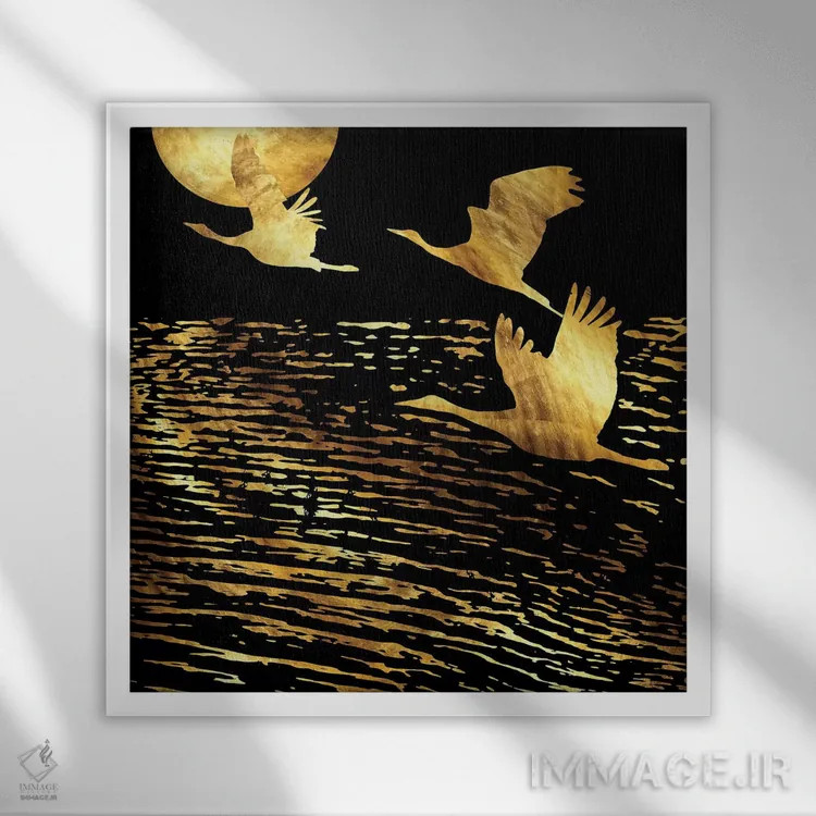 تابلو عزیمت اول اثر دافنه هوراِو - نمای قابدار سفید