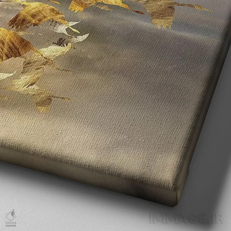 تابلو مارپیچ هوابرد اثر دافنه هوراِو - نمای نزدیک بافت بوم