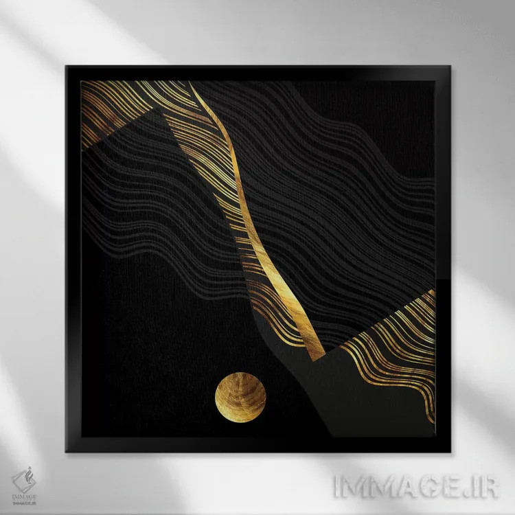 تابلو هایکوی شماره ۸ اثر دافنه هوراِو - نمای قابدار مشکی