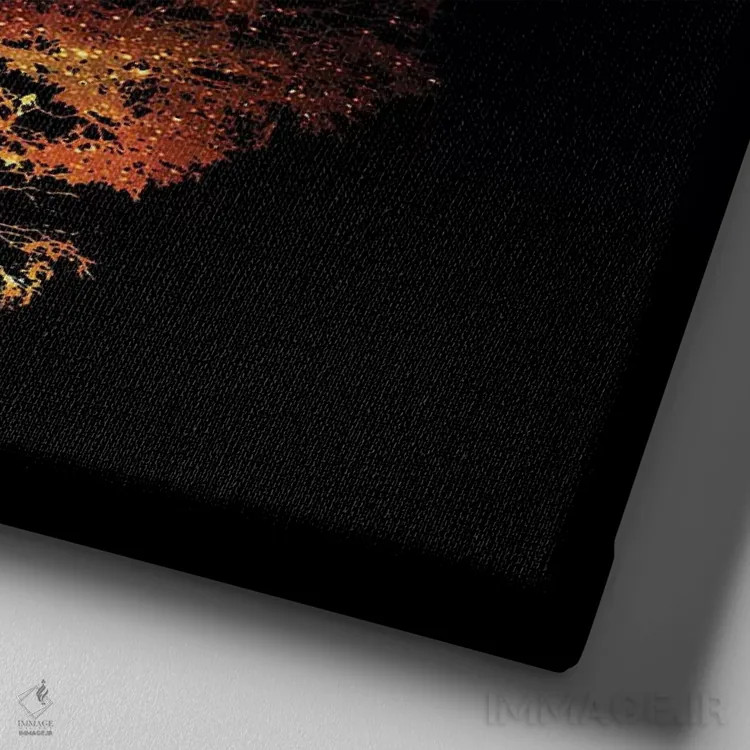 تابلو الهام اثر دافنه هوراِو - نمای نزدیک بافت بوم