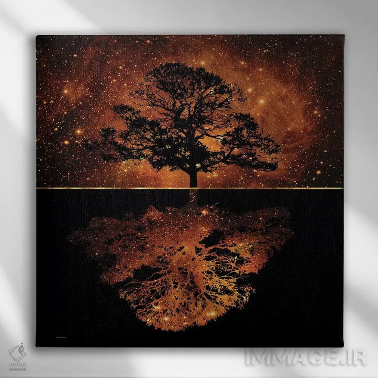 تابلو الهام اثر دافنه هوراِو - نمای روبهرو روی دیوار