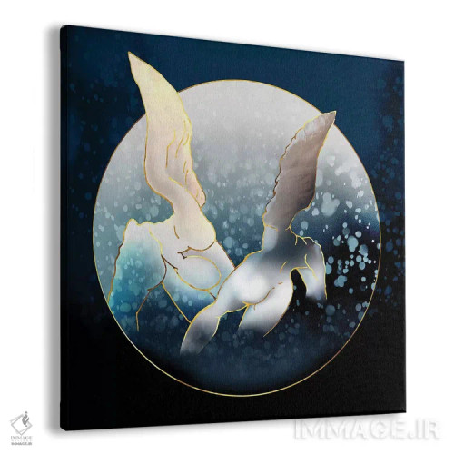 تابلو فرشتگان صعودکننده دوم اثر دافنه هوراِو - نمای پرسپکتیو محصول