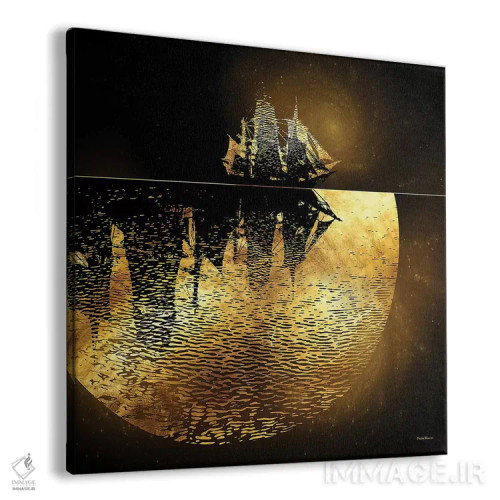 تابلو همچون کشتیهایی که در شب عبور میکنند اثر دافنه هوراِو - نمای پرسپکتیو محصول