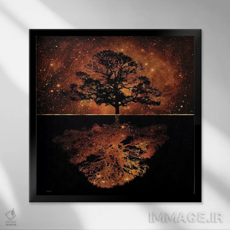 تابلو الهام اثر دافنه هوراِو - نمای قابدار مشکی