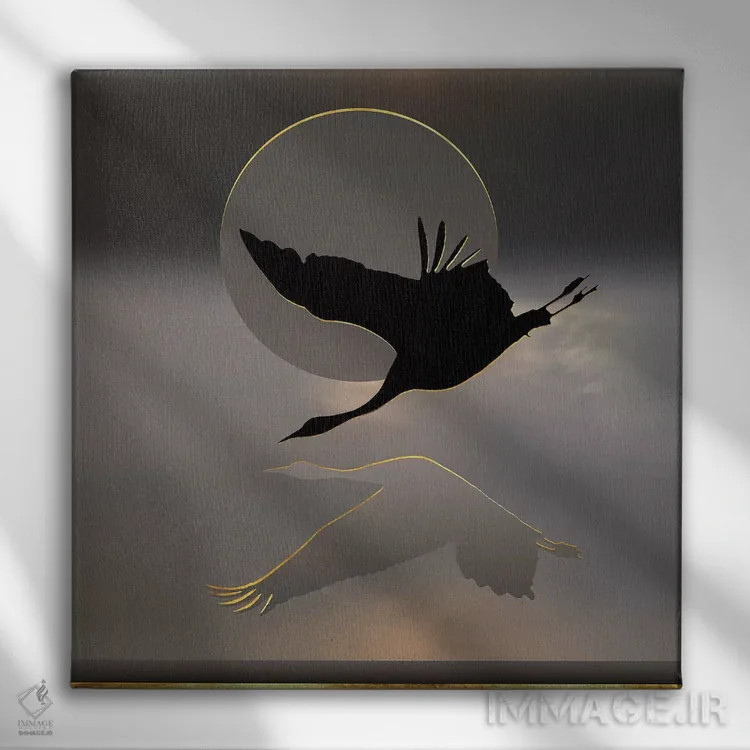 تابلو جادوی شبانه اثر دافنه هوراِو - نمای روبهرو روی دیوار