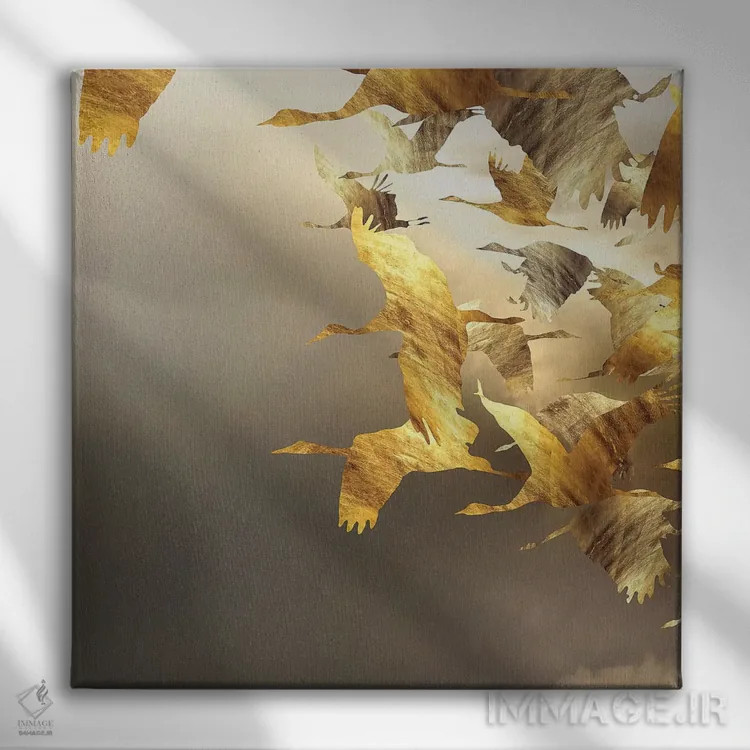 تابلو مارپیچ هوابرد اول اثر دافنه هوراِو - نمای روبهرو روی دیوار