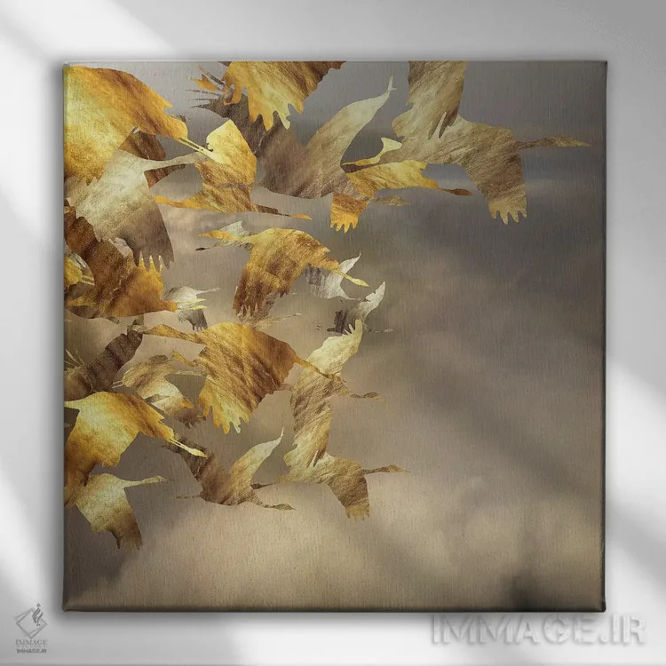 تابلو مارپیچ هوابرد دوم اثر دافنه هوراِو - نمای روبهرو روی دیوار