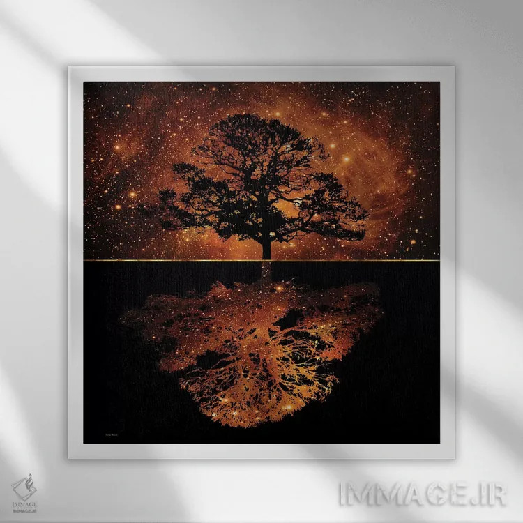 تابلو الهام اثر دافنه هوراِو - نمای قابدار سفید