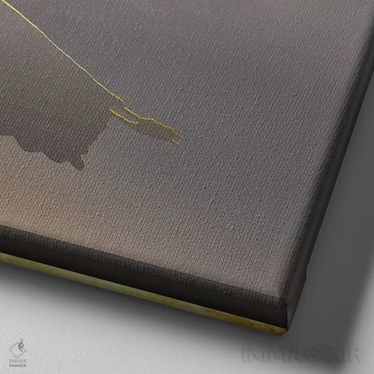 تابلو جادوی شبانه اثر دافنه هوراِو - نمای نزدیک بافت بوم