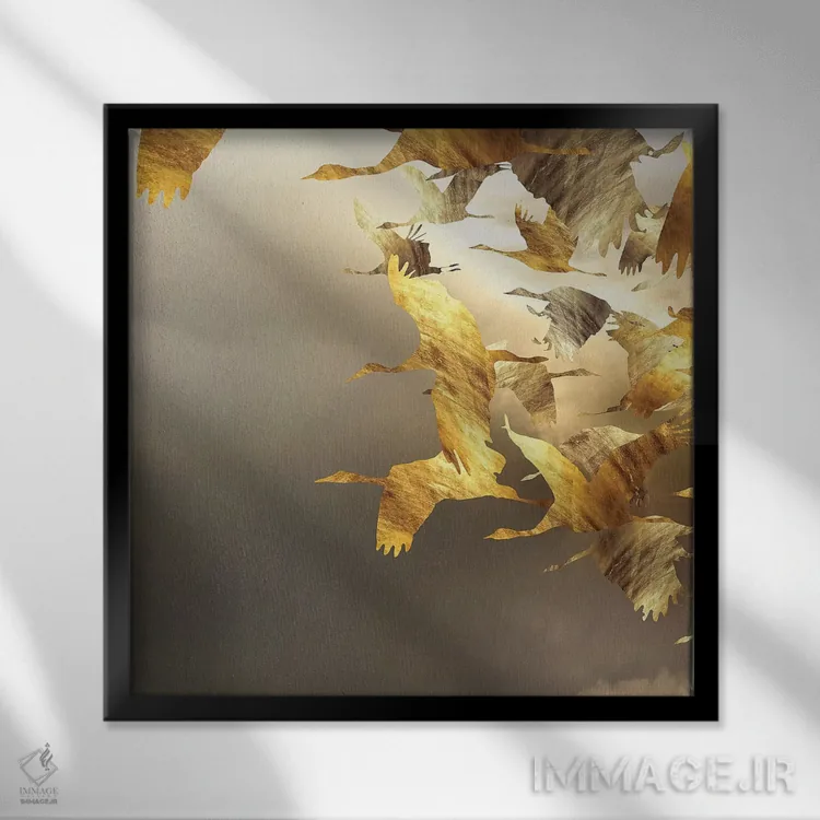 تابلو مارپیچ هوابرد اول اثر دافنه هوراِو - نمای قابدار مشکی