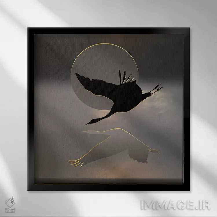 تابلو جادوی شبانه اثر دافنه هوراِو - نمای قابدار مشکی