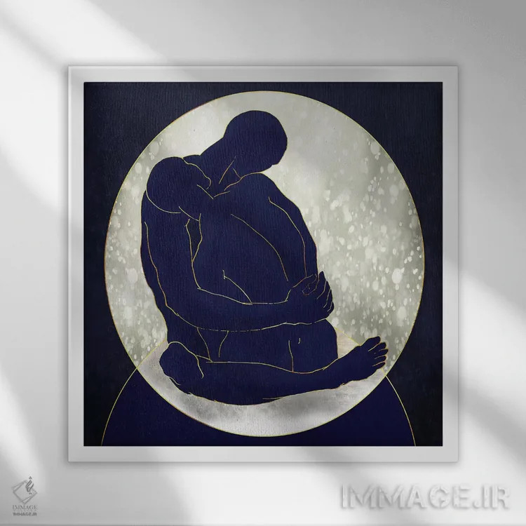 تابلو گلوله برفی اثر دافنه هوراِو - نمای قابدار سفید