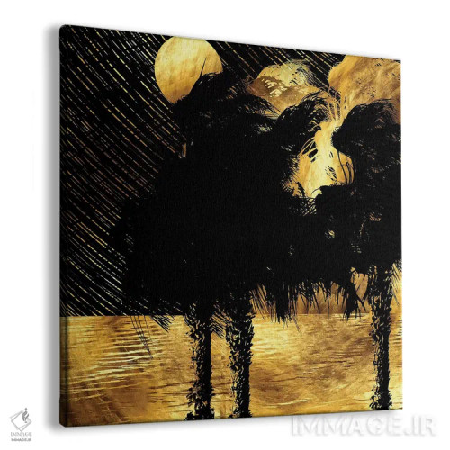 تابلو شب بارانی استوایی اثر دافنه هوراِو - نمای پرسپکتیو محصول