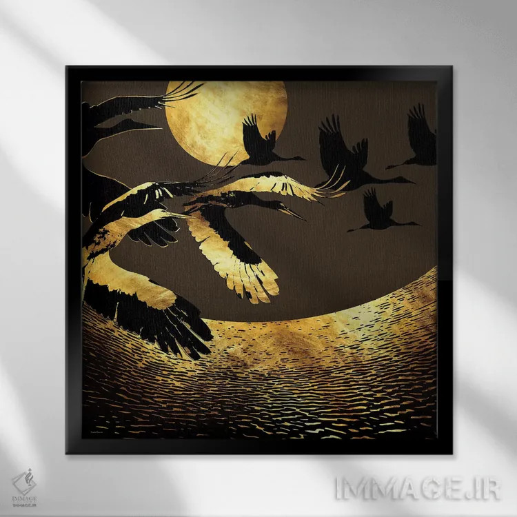 تابلو شبهای بیخوابی اثر دافنه هوراِو - نمای قابدار مشکی