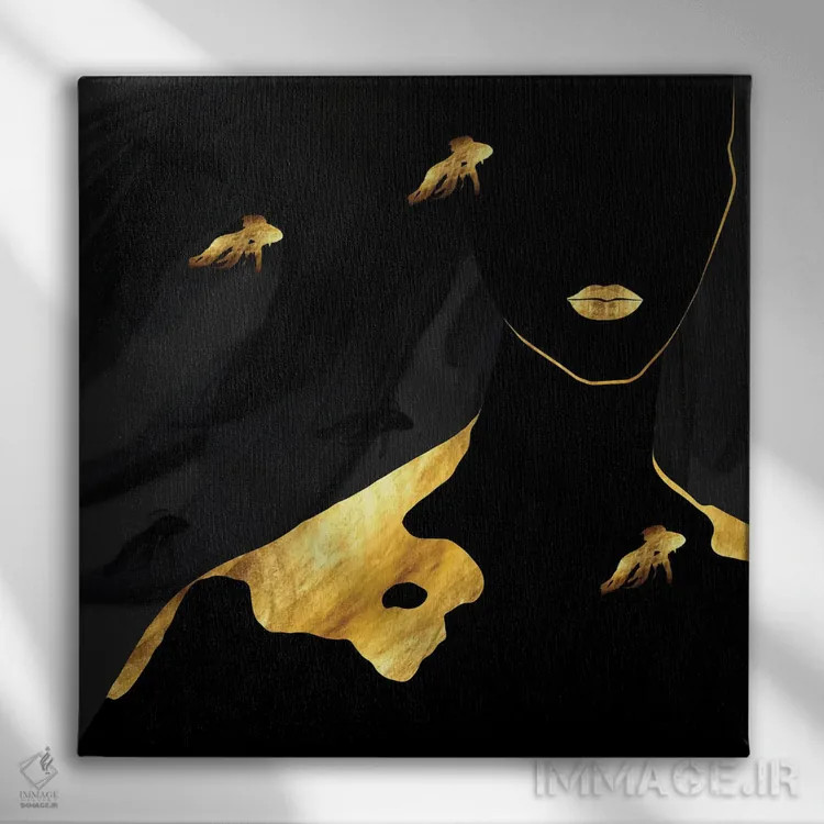 تابلو غوطهور اثر دافنه هوراِو - نمای روبهرو روی دیوار